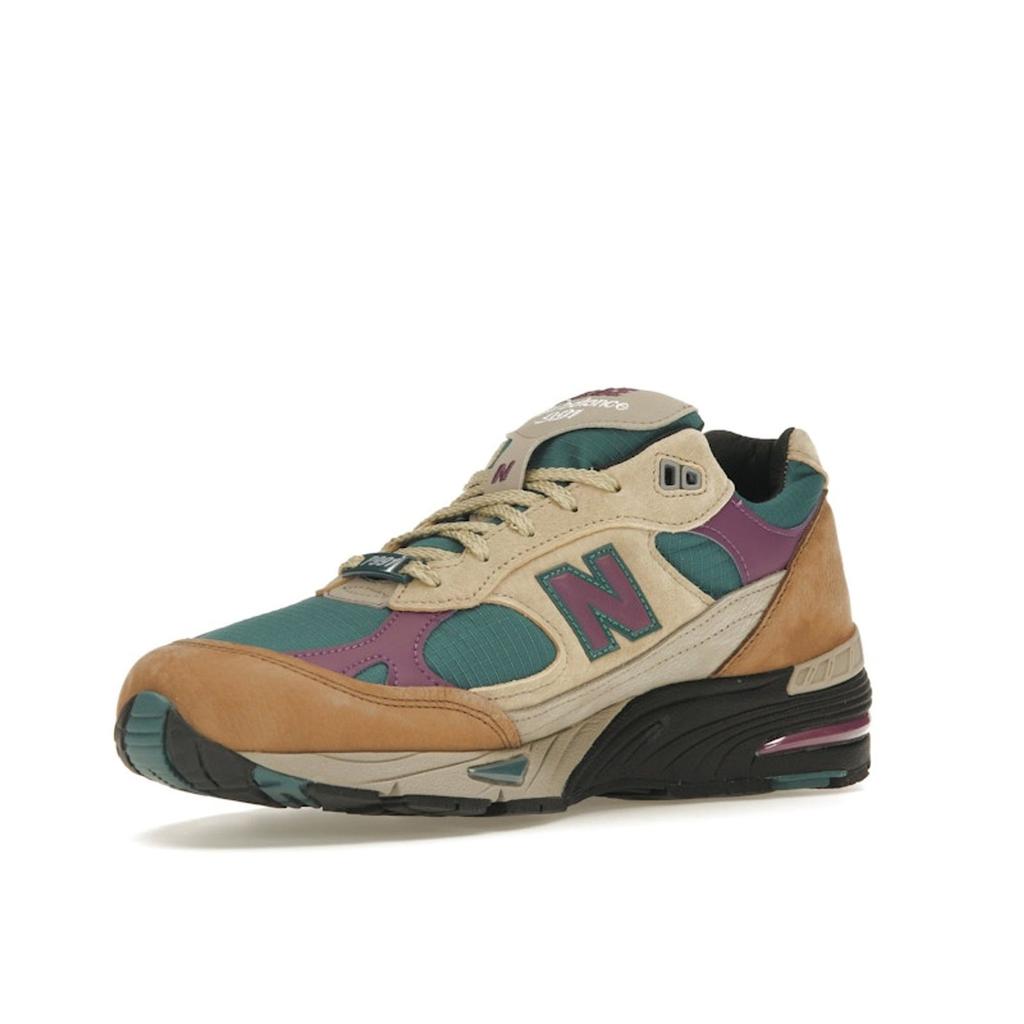 New Balance Palace X 991 Made In England Taos Taupe Grape Men Sneakers Teal Black Grape-Juice M991PAL