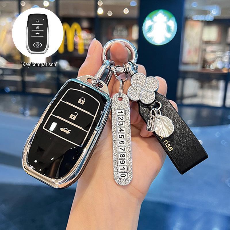 Toyota Schlüsselabdeckung Kompatibel mit Corolla, Camry, Levin, RAV4, Venza, Avalon und Fenglanda
