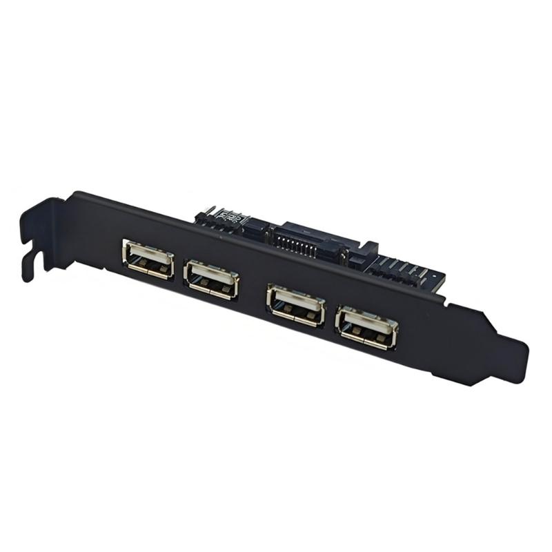 Universals USB2.0 Motherboards Expansion Bracket For PC Case Featuring Anti Interferences Metal Housing