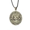 Fashion Uncharted 4 Drake Skull Necklace Mens Game Jewelry Leather Rope Cord Chain Charm Pendant Keychain Gifts