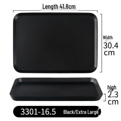 Abay Nordic Style Rectangular Plastic Serving Tray