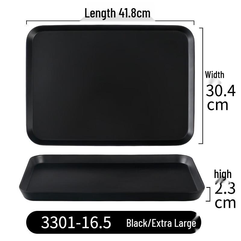 Abay Nordic Style Rectangular Plastic Serving Tray