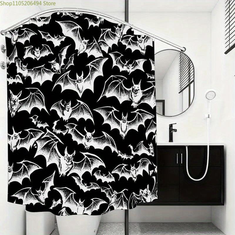 1pc Bathroom Shower Curtain, Superhero Theme Party, Plague Anniversary Shower Curtain, Includes 12 Hooks, 180x180cm Bathroom C