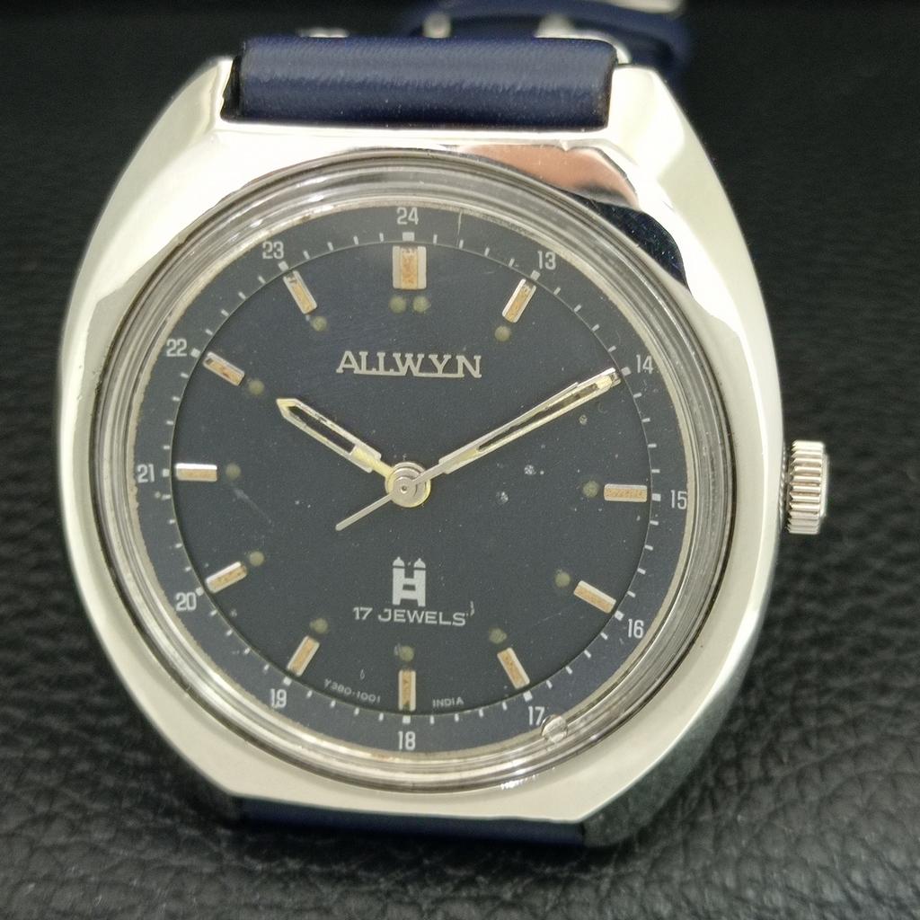 MONTRE HOMME VINTAGE ALLWYN 6300A REMONTAGE MANUEL INDIA CADRAN ORIGINAL a708129-1