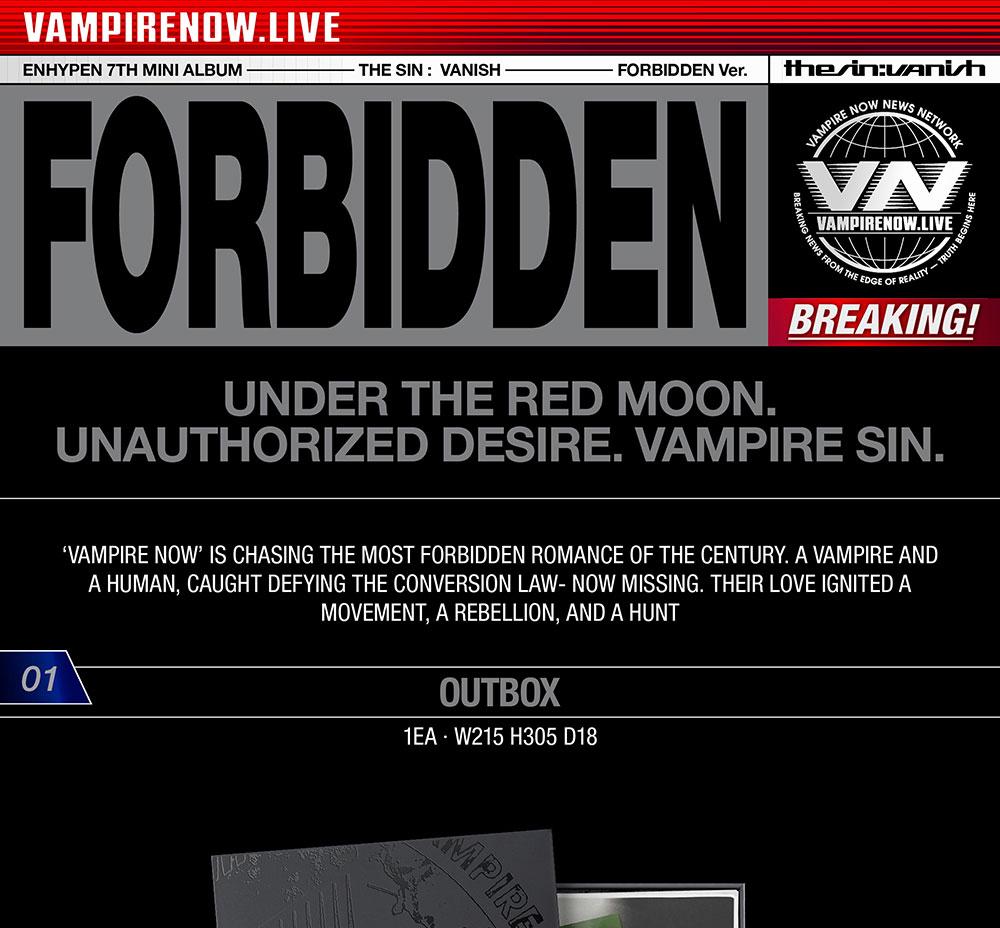 [POB] ENHYPEN [THE SIN : VANISH] 7th Mini Album