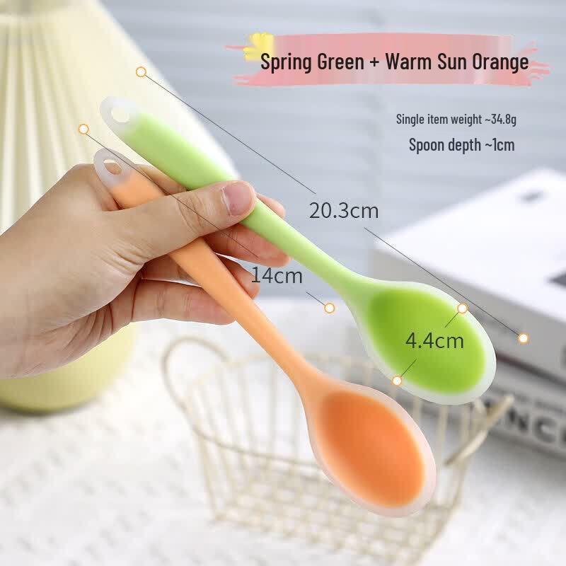 Qiwei Food-Grade Silicone Kids Soft Spoon