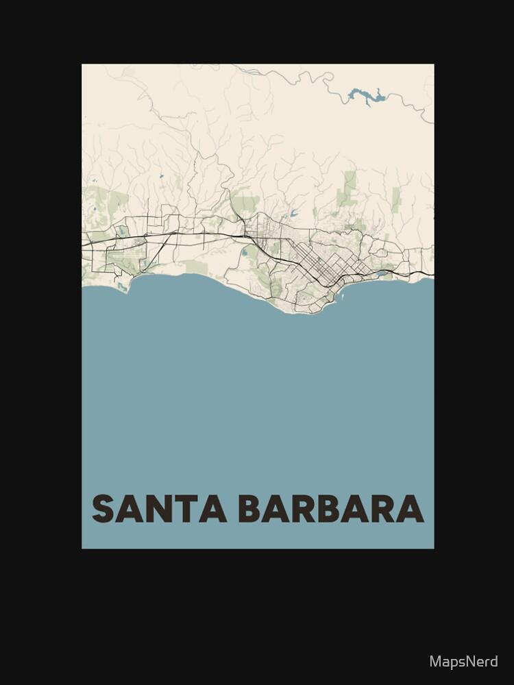 Barbara Santa Barbara Map Premium T-Shirt