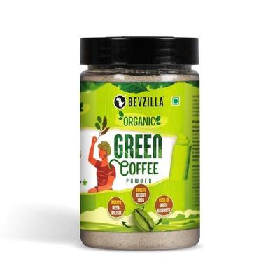Polvo de Granos de Café Verde Bevzilla - 200 Gramos | Para Pérdida de Peso Con Ácido Clorogénico | Refuerzo Inmunológico | Super Bebida Natural