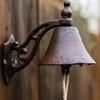 Timbre Retro Rústico para Exteriores Campana de Hierro Fundido Resistente para la Cena Colgante de Pared Timbre de Bienvenida Vintage para el Hogar Decoración de Jardín