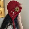 Colorful Handmade Flower Enough Double-sided Wearing Flower Bag Hat Female Face Small Fringed Handmade Hat Ethnic Style Hat Female