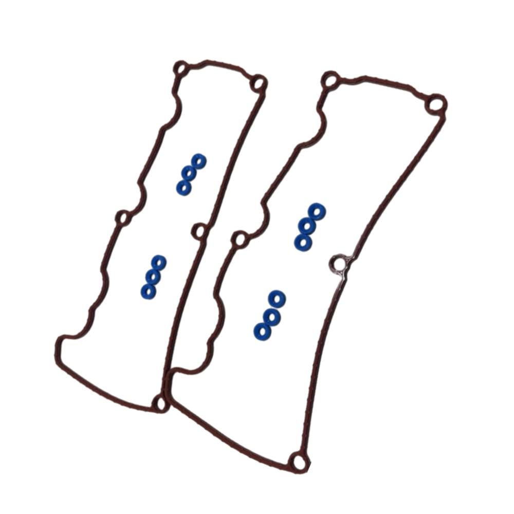 2pcs Valve Cover Gaskets with 12pcs Grommets For Ford Mustang 4.0L V6 SOHC 12V 2005 2006 2007 2008 2009 2010 VS50646R VS50402