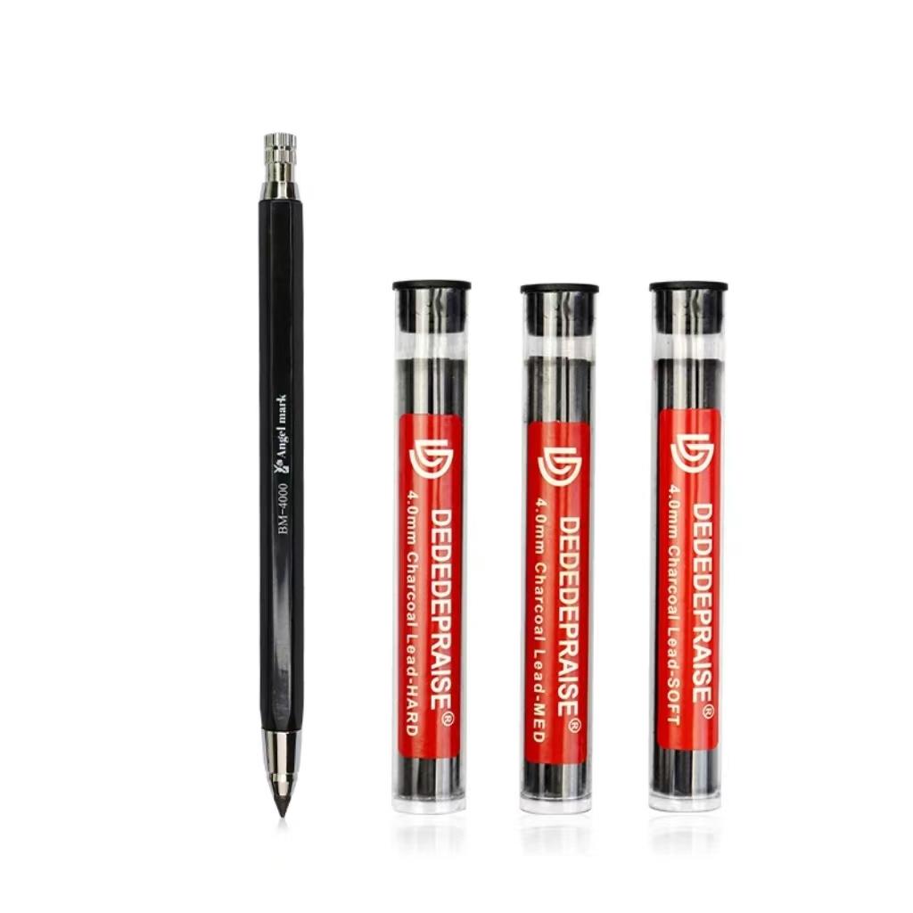 4mm Zeichenmechanikstift Automatischer Kohlebleistift Für Schüler Kinder Geschenk Schreibwaren TR-4000 Kunststift