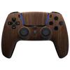 eXtremeRate LUNA PS5 Controller Replacement Front and DIY Replacement Housing Shell and Touchpad Cover with Wood Grain Design (BDM-010, BDM-020,
