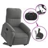 Electric Recliner with Rising Function Dark Grey Microfiber Fabric