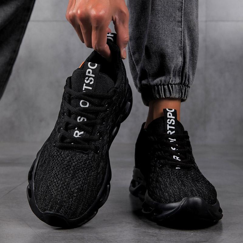 MAEDEF Adidași de vară pentru bărbați de înaltă calitate Pantofi casual sport de tenis Culoare solidă Respirabili cu șireturi Pantofi de exterior pentru alergare și antrenament