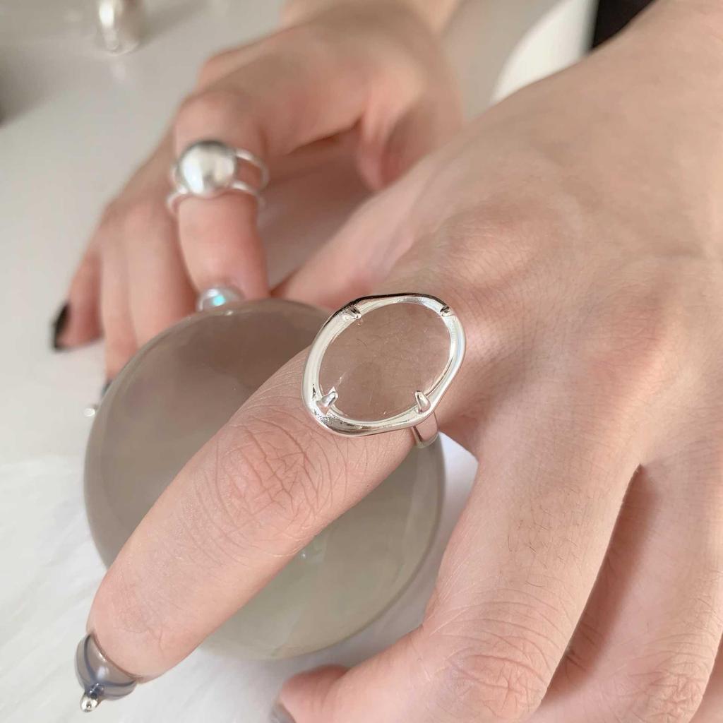 Exquisite Personalized Women's Stackable Hip-Hop Open Finger Ring - Trendy and Versatile Index Ring