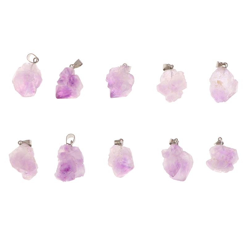 

Натуральный уругвайский аметист грубый камень кулон энергетическое исцеление драгоценный камень кулон ожерелье чакра ореол аметист ювелирные изделия кулоны