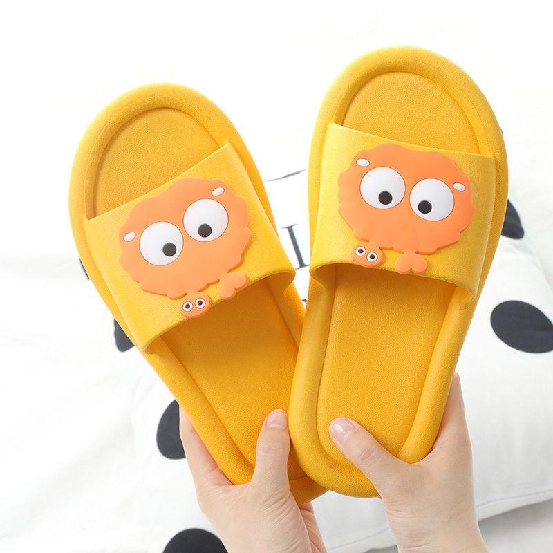 Slippers Summer Cute Couple Slippers Bathroom Home Cartoon Non-slip Soft Bottom Sandals