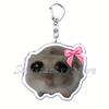 Beliebter Lustiger Meme Ich Bin Nur Ein Mädchen Trauriges Hamster Schlüsselanhänger Schlüsselanhänger Ring für Zubehör Tasche Anhänger Schlüsselanhänger Schmuck Fans Geschenke