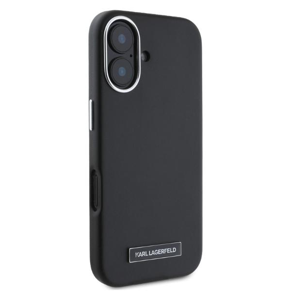 Karl Lagerfeld Klhmp16Spgmsrpk Iphone16 6.1 Czarny/Black Hardcase Fw Metal Plate Magsafe
