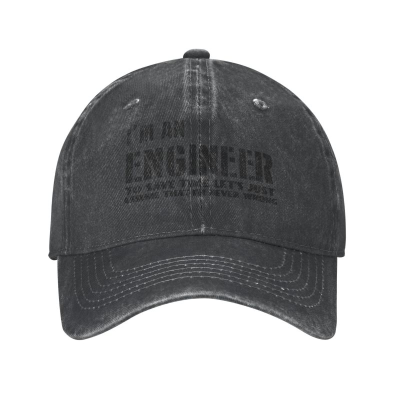Fashion Cotton I'm An Engineer I'm Never Wrong Baseball Cap for Women Unisex Breathable Funny Engineering Quote Dad Hat Performance