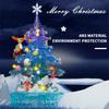 Fantasy Christmas Tree Music Box Building Blocks Romantic Lighting Music Box Desktop Decoration Kids Toys Holiday Gifts