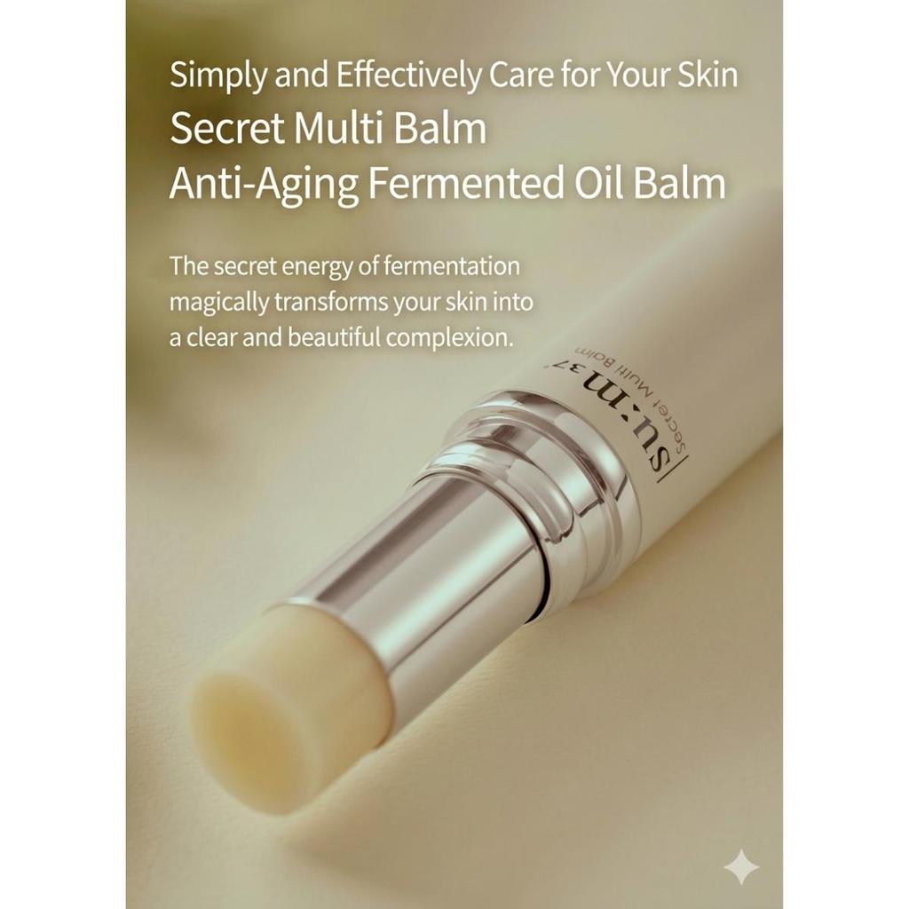 SUM37 Secret Multi Balm 7g - Anti-Aging & Wrinkle Care Stick / Instant Hydration for Eyes & Neck