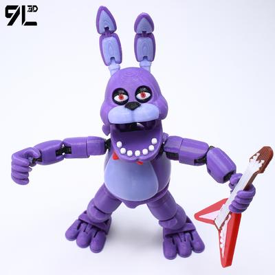 3D Printed Multi-Jointed Horror Bear Doll Animatronic Style Action Figure Detachable Limbs Desktop Collectible Game Themed Toy