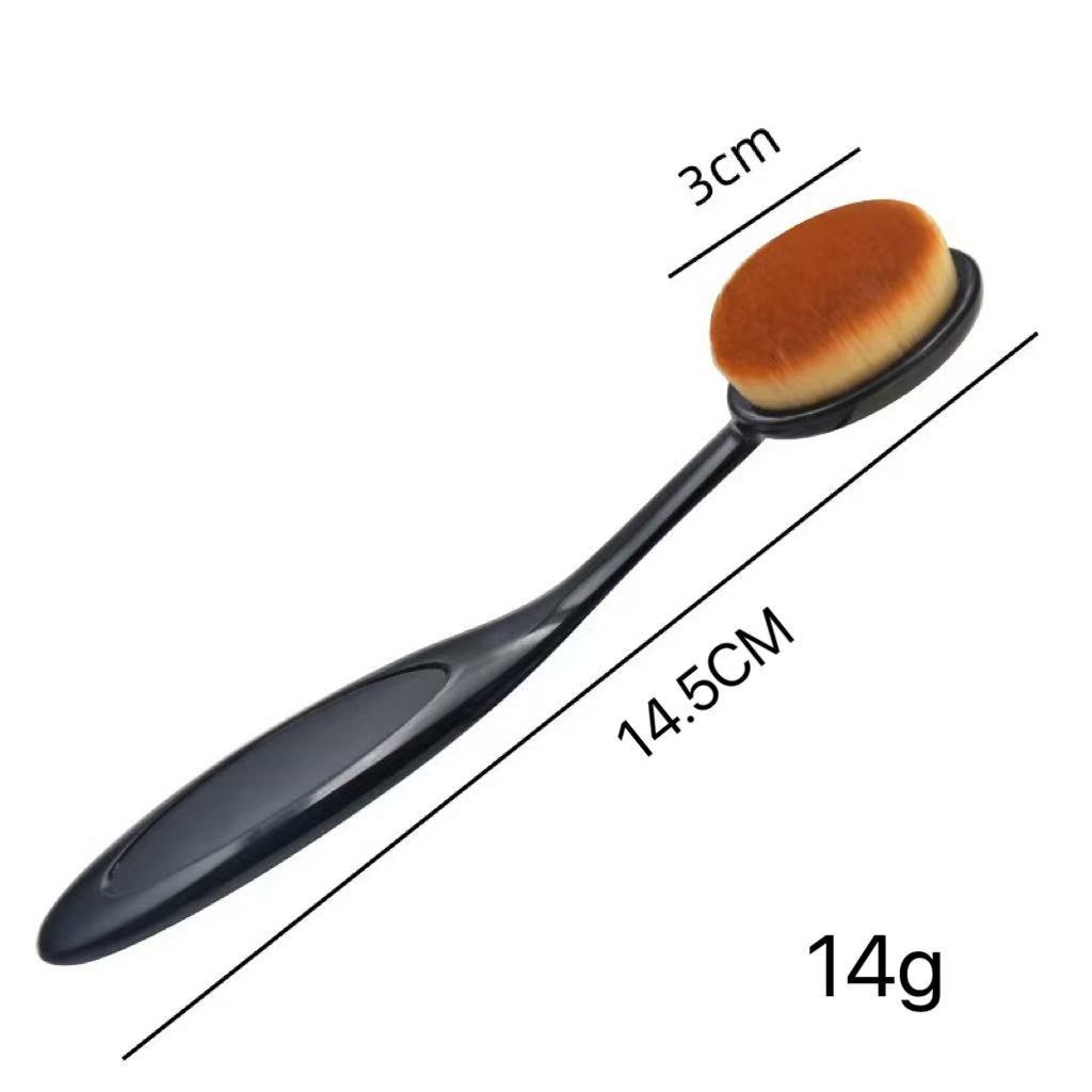 1 PEÇA Pincel para Base com Cabeça Plana Fonte Cabelo Macio Ultrafino Não Absorve Base Pincel de Maquiagem Único Sem Marcas Pincéis para Base