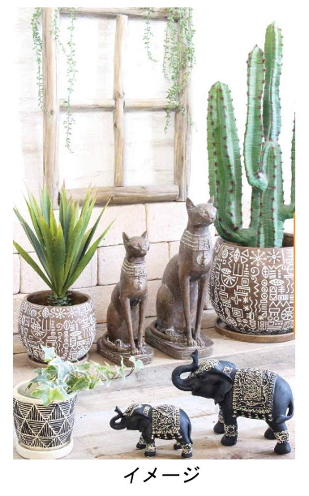 Murataya Sangyo Bastet Statue, Small, 1815, Brown, 17cm W X 10cm D X 30cm H