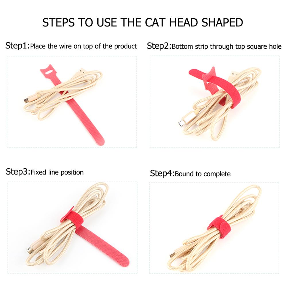 25PCS Reusable Cord Organizer Keeper Holder, Fastening Cable Ties Straps for Earbud Headphones Phones Wire Wrap Managemen