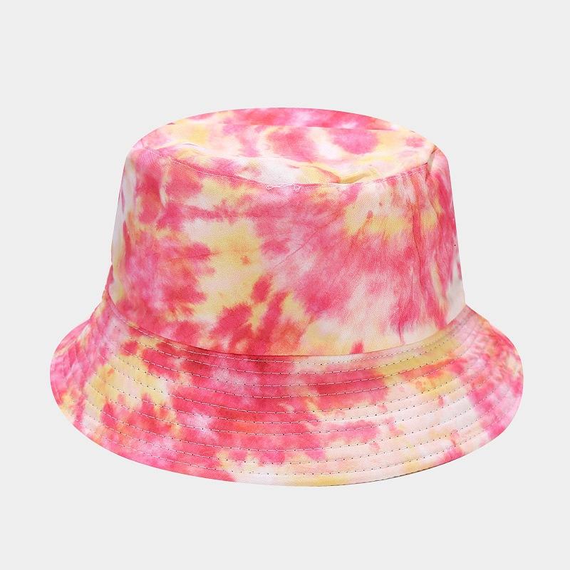 3D Printed Pattern Fisherman Hat Tie Dye Double-sided Basin Hat for Men Women Summer Outdoor Sun Protection Sunshade Hat