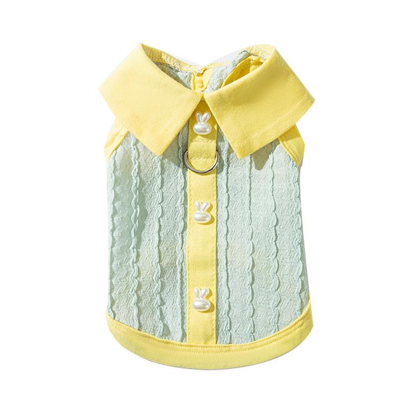 Pet Clothing Spring Summer Thin Breathable Vest Muppet Season Cat Teddy Bigbear Puppy Cat Dog Cat Clothing