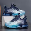 2025 Boys' Autumn/Winter Non-Slip Leather Running Shoes with Rotating Buckle - Ideal for Medium and Large Children