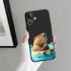 Case for iPhone 17Air 13 Mini 17 16 Pro Max SE X XS XR 14 15 Plus 7 8 12 11 Soft Back Phone Cover Cute Capybara