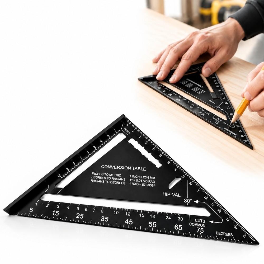 Alloy Triangle Ruler 90 Degree Measuring Square New L Square for Builders