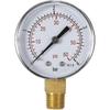50mm 0~15 Psi 0~1 Bar Water Pressure Pool Filter Hydraulic Dial Gauge Pressure Gauge 1/4" Npt Thread