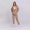 Korean Style Women's Hooded Fleece Sweatshirt - Autumn/Winter Casual Loose Top Coat Hoodie Set