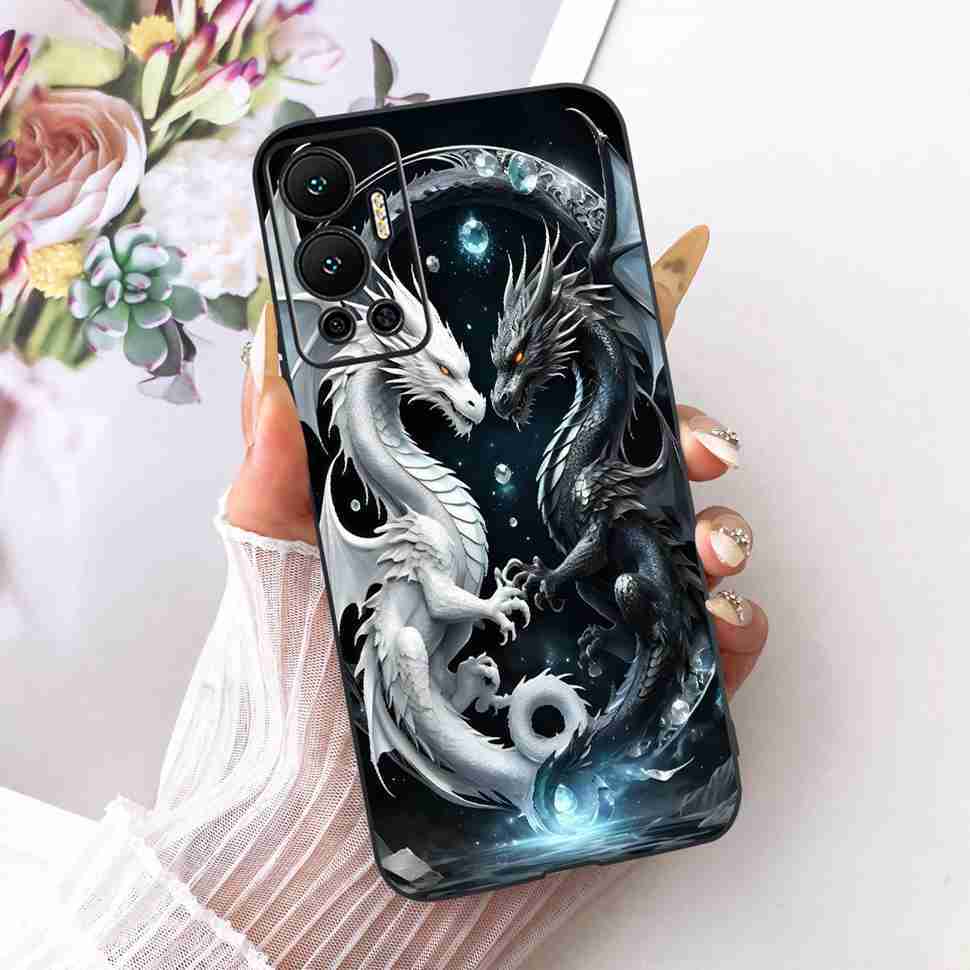 For Infinix Hot 12 Case 2022 Animal Painted Cover Soft Silicone Phone Case For Infinix Hot 12 Hot12 X6817 X6817B Shell