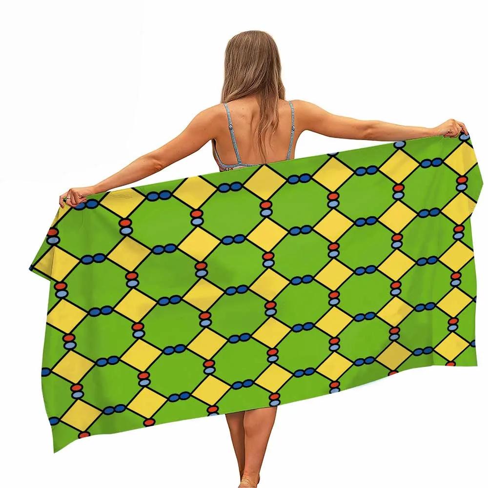 African Culture Microfiber Beach Towel Portable Quick Fast Dry Sand Outdoor Travel Swim Blanket Thin Yoga Mat For Women Gifts