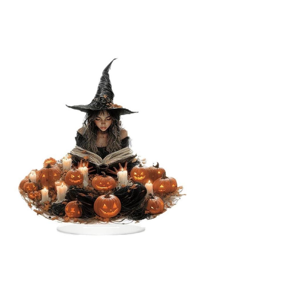 2D Halloween Witch Acrylic Ornament