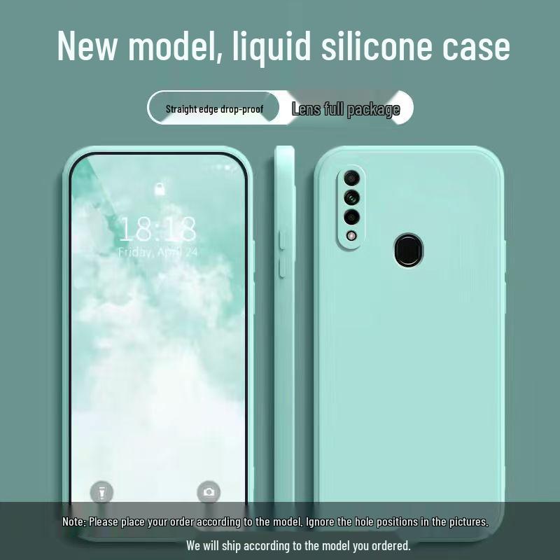 Oppo A8 Phone Case: Solid Color, Full Coverage, Drop Protection with Rubik's Cube Liquid Design