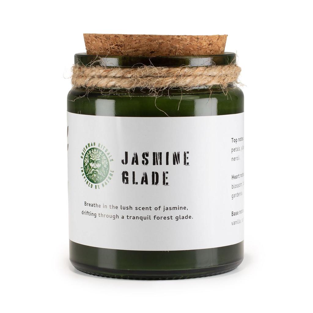 Greenman Woodwick Soy Candle – Jasmine Glade