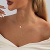 Fashion 2023 Elegant Tassel Shell Pendant Necklace For Women With Stylish Geometric Design