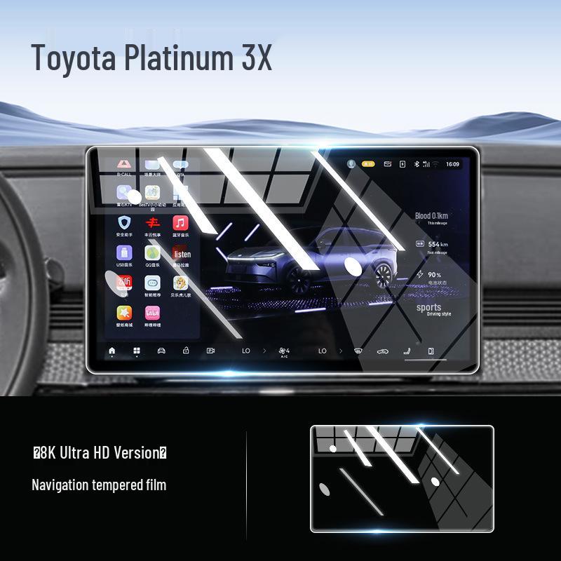 Toyota Prius 3X Center Console Screen Protector - Tempered Glass Film