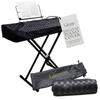 Clairevoire Digital Piano Cover for Roland FP10 Tailored & Waterproof Bookstand Opening Side Fold-Over Easy Keyboard Access Damage Protection