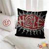pc Rock Band Hole Pillow Case Fashion Square Pillowcase Bedroom Sofa Room Ins Decoration Leisure