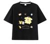 MINISO Sanrio Pom Pom Purin Eat Ice Cream Printed T-shirt Short-sleeve Women Men Couple Casual Loose Versatile Hot-selling Tees
