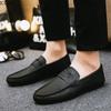 Men 'S New British Style Peas Shoes Soft Sole Breathable Casual Leather Shoes Slip On Lazy Loafers