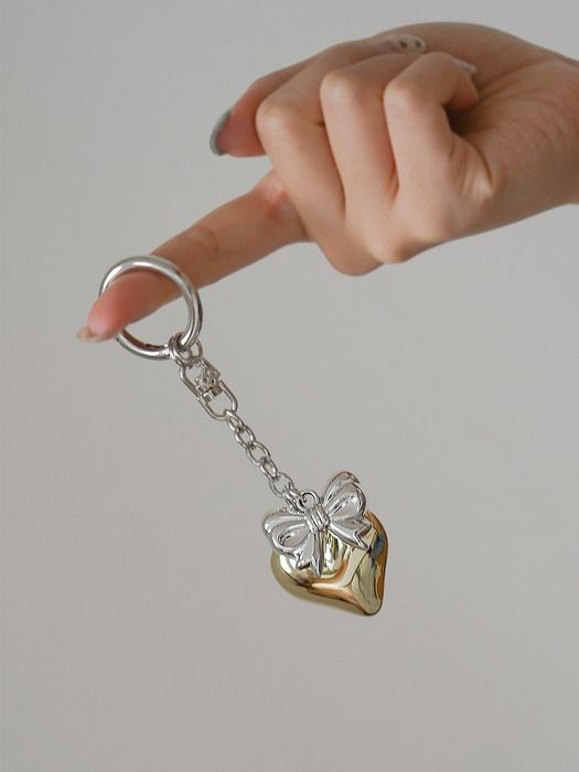 

Двухцветный брелок TORTOISE Gisors silver